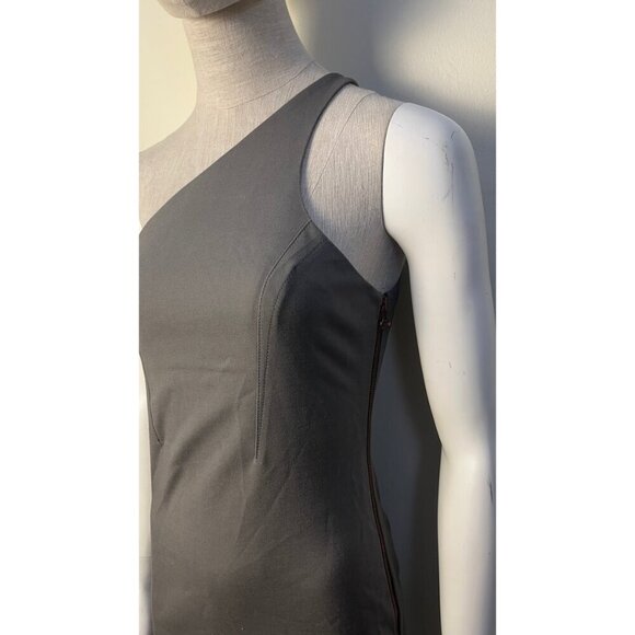 ALEXANDER WANG ONE SHOULDER BODYCON PENCIL DRESS SMALL 2/4 - Picture 4 of 8